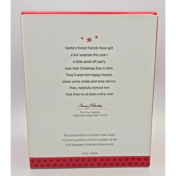 Hallmark Keepsake A Visit From Santa 5th Anniversary 2013 Lmtd Ed Ornament U328 - Picture 5 of 5